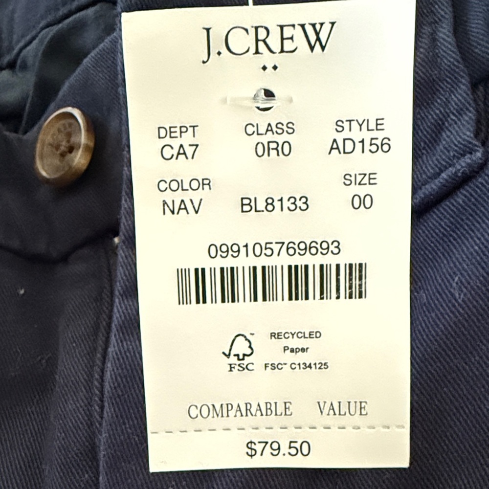 NWT J. Crew High Rise Girlfriend Chino Pants - Picture 6 of 6